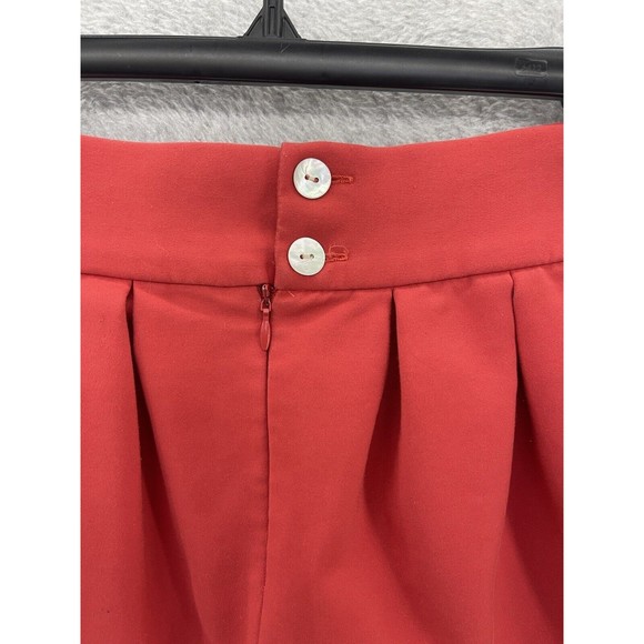 Zara Basic Women's Skirt Tulip A Line Solid Coral Size XS Acetate - Picture 5 of 8